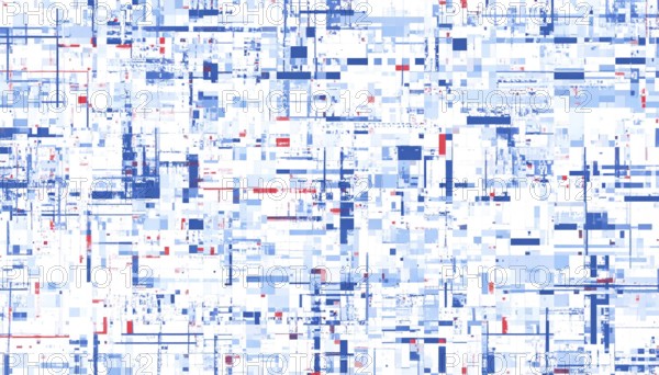 Abstract creative glitch overlay texture. Geometric pixel pattern, AI generated