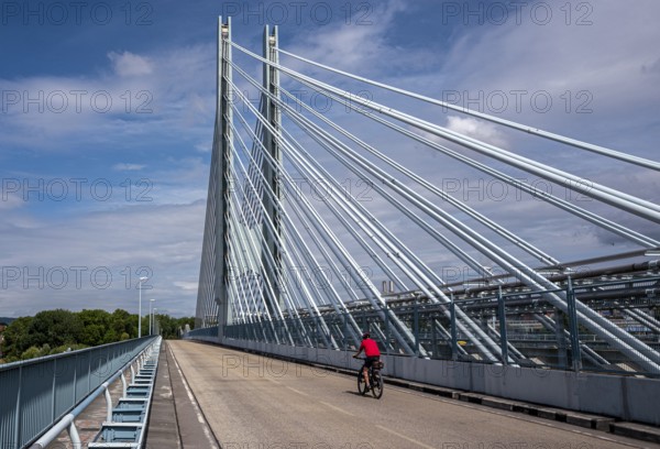 The factory bridge over the River Main in Kelsterbach, Hesse, Germany