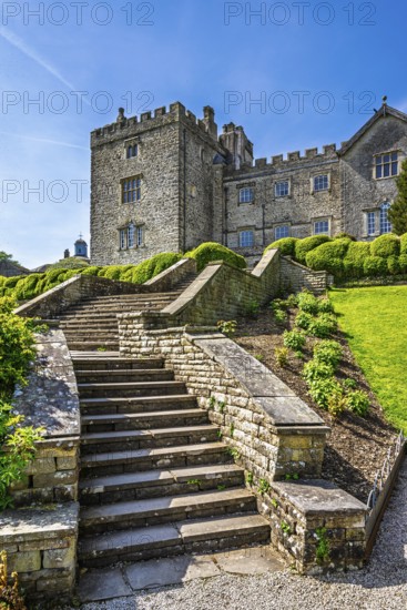 Sizergh Castle and gardens, Helsington, Cumbria, England, United Kingdom