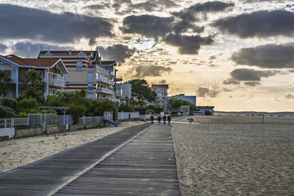 Marina and Beach in Arcachon, Gironde, France