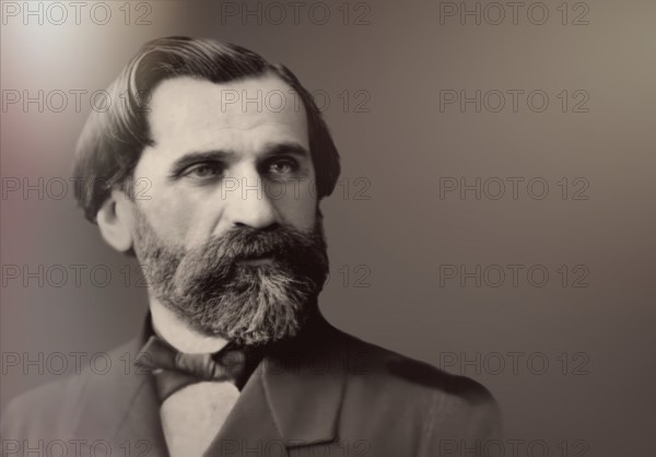 Giuseppe Fortunino Francesco Verdi, 1813 – 1901, Italian composer, digitally edited after a photograh by Nadar