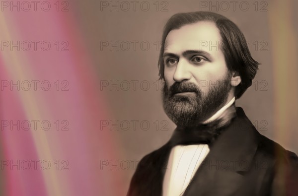 Giuseppe Verdi, 1813 – 1901, Italian opera composer, digitally edited