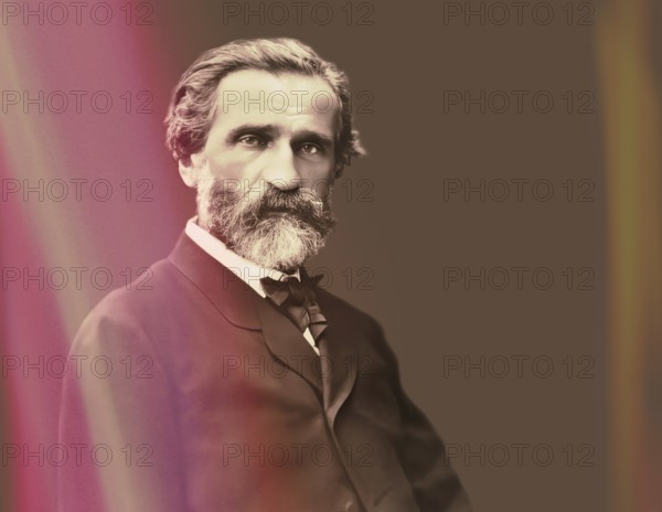 Giuseppe Fortunino Francesco Verdi, 1813Giuseppe Fortunino Francesco Verdi, 1813 – 1901, Italian composer, digitally edited after a photograh of Ferdinand Mulnier – 1901, Italian composer