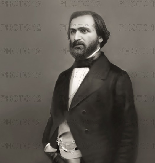 Giuseppe Verdi, 1813 – 1901, Italian opera composer, digitally edited