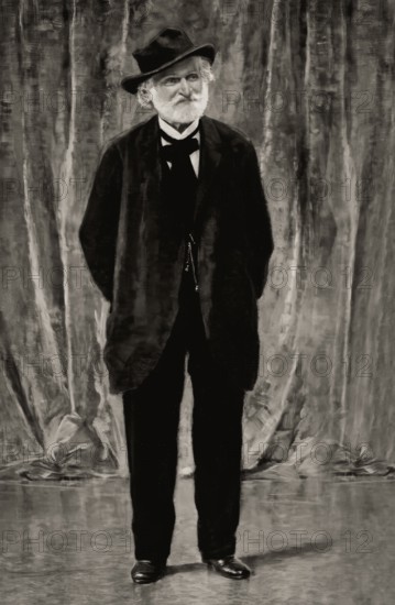 Giuseppe Fortunino Francesco Verdi, 1813 – 1901, Italian composer, digitally edited after a photograh by Metlicovitz