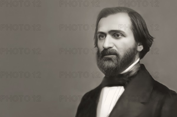 Giuseppe Verdi, 1813 – 1901, Italian opera composer, digitally edited
