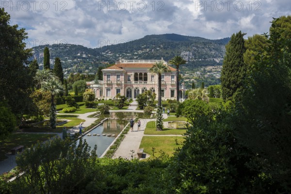 Renaissance-style villa and park, Villa Ephrussi de Rothschild, Saint-Jean-Cap-Ferrat, Cap Ferrat, Alpes Maritimes, Provence Alpes Cote d'Azur, French Riviera, South of France, France