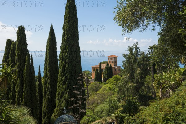 Botanical Garden, Giardino Hanbury, La Mortola, near Ventimiglia, Riviera dei Fiori, Liguria, Italy