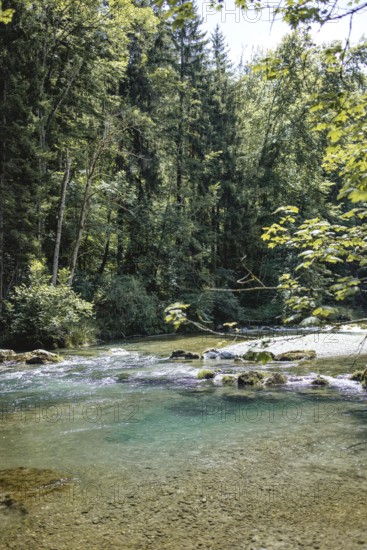 Mangfall near Bruckmühl, district of Miesbach, Upper Bavaria, Bavaria, Germany