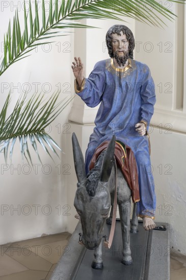 Palmesel, around 1490, St John's parish church, Biberacher Str. 6, Ummendorf, Biberach district, Baden-Württemberg, Germany