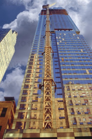 Skyscraper under construction, New York City, USA