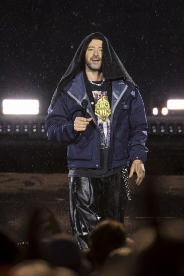 Justin Timberlake at the Lollapalooza Festival in the Olympiastadion and on the Maifeld, Berlin, 12/07/2025