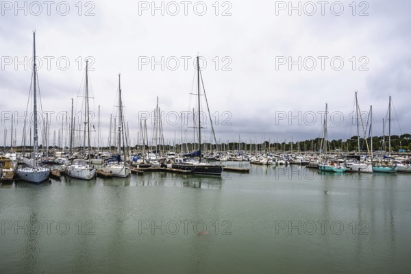 Marina in Le Verdon-sur-Mer, Nouvelle-Aquitaine, Gironde, France