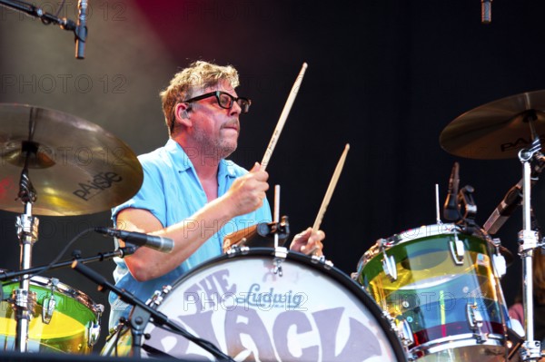 Patrick Carney, drummer, from THE BLACK KEYS live at the Zitadelle Spandau on 01.07.2025