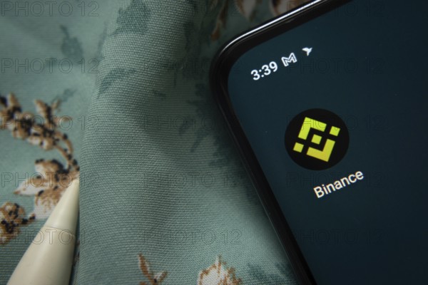 Dhaka, Bangladesh- 07 May 2025: Binance app icon is seen on smartphone