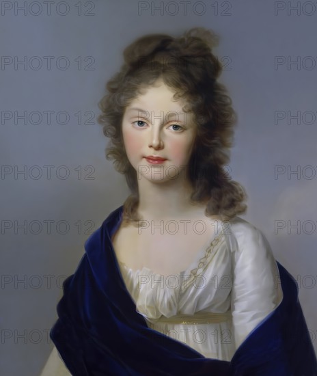 Louise of Mecklenburg-Strelitz, Luise Herzogin zu Mecklenburg - Strelitz, Luise Auguste Wilhelmine Amalie Herzogin zu Mecklenburg, Königin Luise, 1776 – 1810, Queen of Prussia, digitally edited after a painting by Tischbein