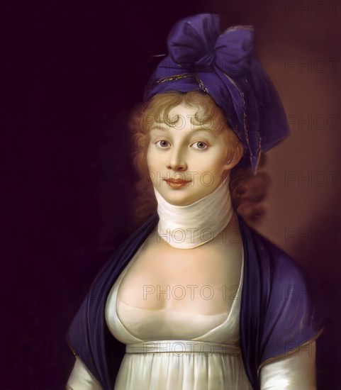 Louise of Mecklenburg-Strelitz, Luise Herzogin zu Mecklenburg - Strelitz, Luise Auguste Wilhelmine Amalie Herzogin zu Mecklenburg, Königin Luise, 1776 – 1810, Queen of Prussia, digitally edited after a painting by Nikolaus Lauer