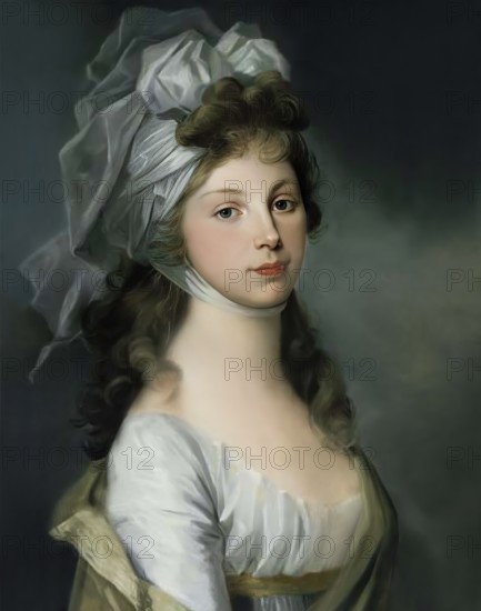Louise of Mecklenburg-Strelitz, Luise Herzogin zu Mecklenburg - Strelitz, Luise Auguste Wilhelmine Amalie Herzogin zu Mecklenburg, Königin Luise, 1776 – 1810, Queen of Prussia, digitally edited after a painting by Henriette-Félicité Tassaert