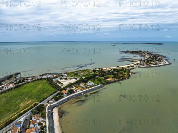 Fouras from a drone, Fouras-les-Bains, Charente-Maritime, Nouvelle-Aquitaine, France