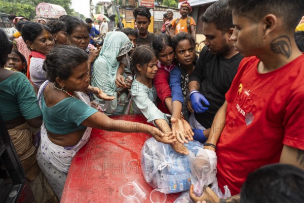 Devotees throng to have food as they arrives to visit Kamakhya Temple during Ambubachi Mela, in Guwahati, India on June 22, 2025. The Ambubachi Mela is one of the most spiritually significant and culturally unique festivals in India