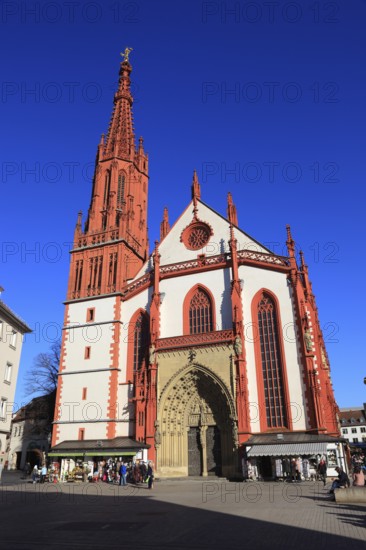 St Mary's Chapel on the Würzburg market square, Würzburg, Lower Franconia, Bavaria, Germany
