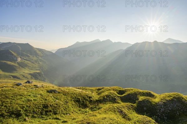 Sunrise in the Mountains at Hochalpenstraße, Pinzgau, Salzburg, Austria