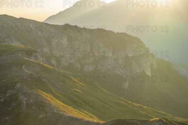 Sunrise in the Mountains at Hochalpenstraße, view from Fuscher Törl, Pinzgau, Salzburg, Austria