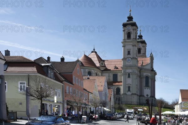 Basilica of St Alexander and Theodor, Ottobeuren Monastery, Ottobeuren, Unterallgäu, Bavaria, Germany