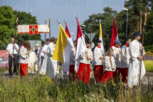 Corpus Christi procession in Schifferstadt (Palatinate)