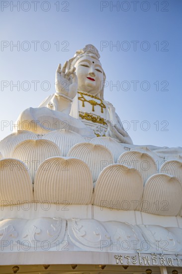 Guan Yin (Goddess of Mercy) statue at Wat Huay Pla Kang Temple in Chiang Rai province of Northern Thailand