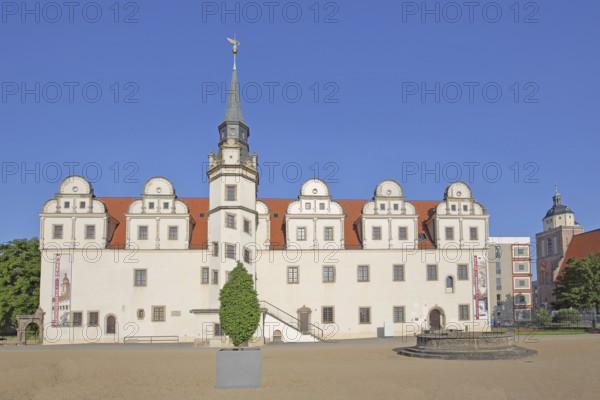 Johannbau built in 1556 Museum of City History, Renaissance, Castle, Dessau, Dessau-Roßlau, Saxony-Anhalt, Germany