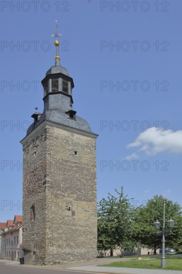 Magdeburg Tower built in the 12th century, town tower, Köthen, Saxony-Anhalt, Germany