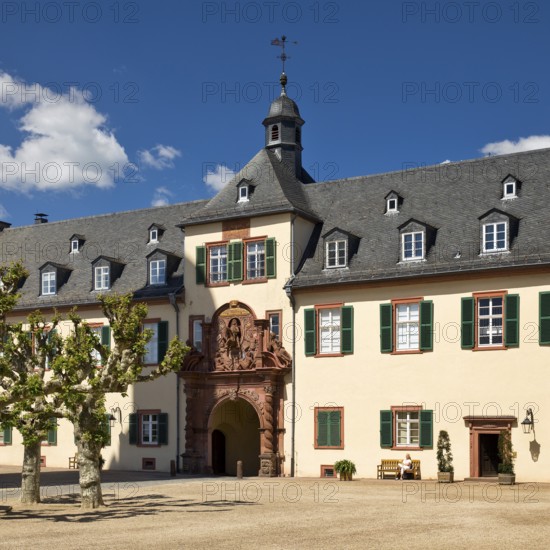 Inner courtyard, Bad Homburg vor der Höhe Castle, Hesse, Germany