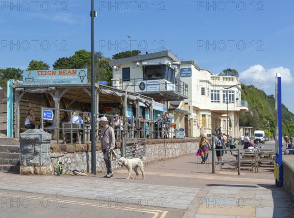 Teign Bean cafe, National Coastwatch, Teign Corinthian Yacht Club, Eastcliff, Teignmouth, south Devon, England, UK