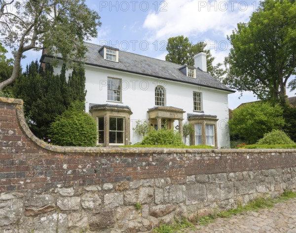 The Lodge, historic large detached house in village of Avebury, Wiltshire, England, UK