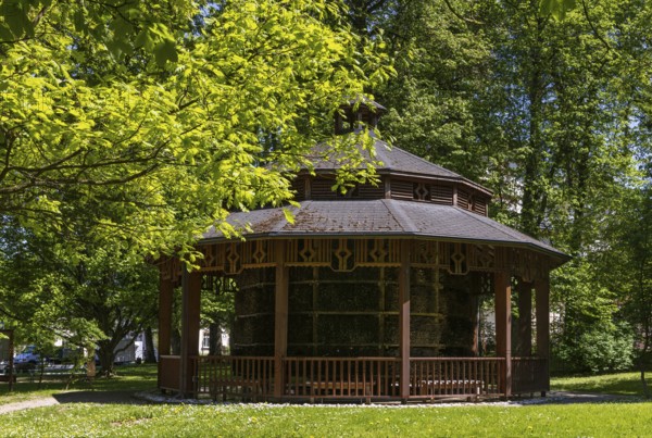 Graduation house, graduation grotto in the spa gardens, spa town, Bad Hall, Traunviertel, Upper Austria, Austria
