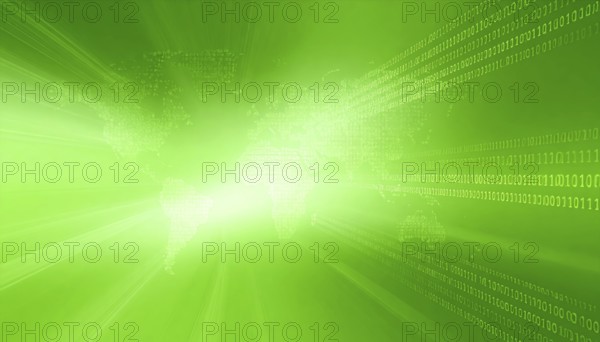 Business, abstract background, blur computer code, AI generated