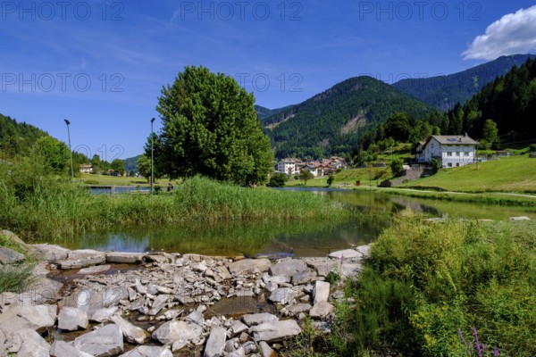 Lago del Buse, Brusago, Val di Pine, Cembra Valley, Val di Cembra, Trentino, Italy
