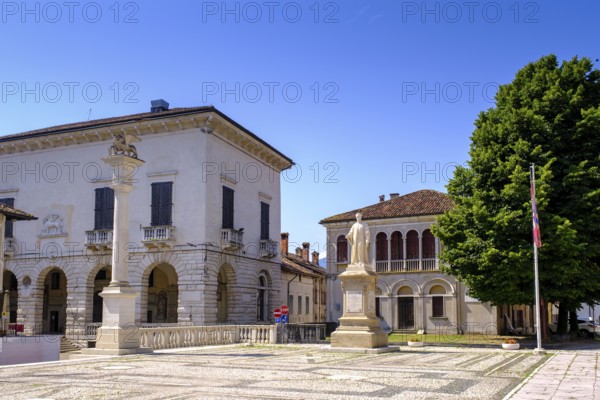 Piazza Maggiore, Old Town, Feltre, Veneto, Italy