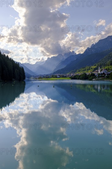 Reservoir, Lago di Santa Caterina, Auronzo di Cadore, Dolomites, Trentino, Italy