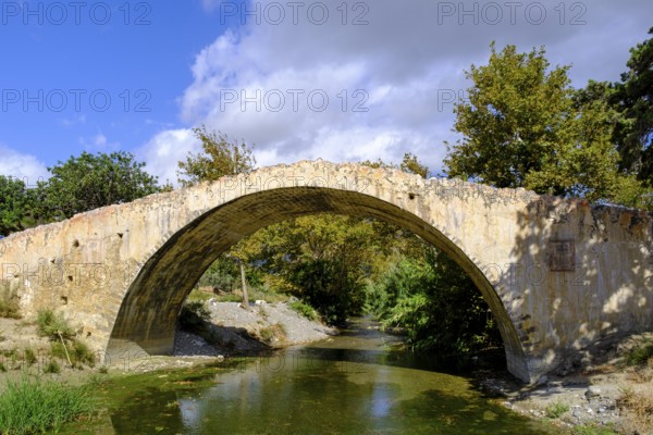 Preveli Bridge, over the river Megas Potamos, Crete, Greece