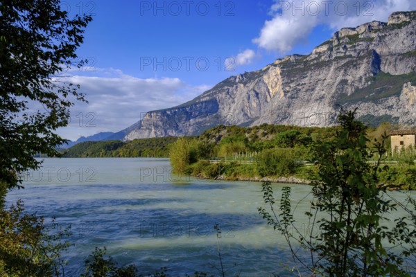 Rimone River, at Lago di Cavedine, Sarca Valley, Trentino, Italy