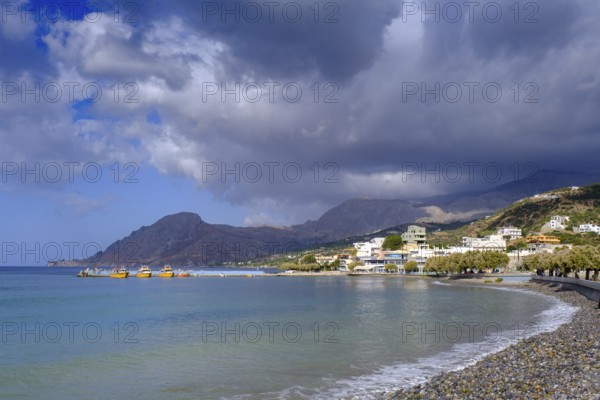 Village of Plakias on the Libyan Sea, Crete, Greece