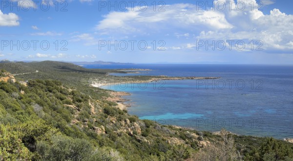 Plage Dorian'u, turquoise sea, book, sandy beach, Corsica, France
