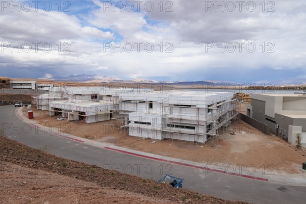 New private residential development at Lake Las Vegas in Henderson, Nevada, USA