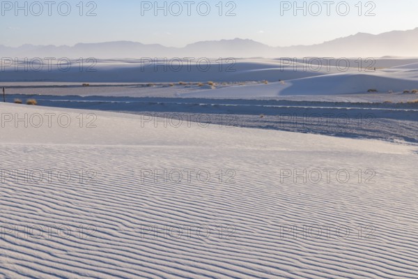 Patterns in the dunes at White Sands National Park in Alamogordo, New Mexico, USA