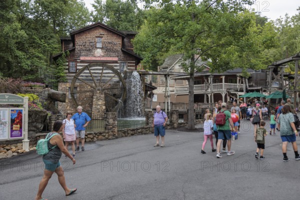 Dollywood Grist Mill at the Dollywood amusement park in Pigeon Forge, TN