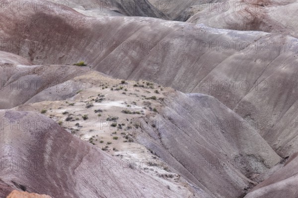 Colorful deposits of the Chinle Formation exposed at Little Painted Desert County Park near Winslow, Arizona