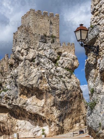 Zuheros castle and village, Sierras Subbéticas, Zuheros, Córdoba province, Andalusia, Spain