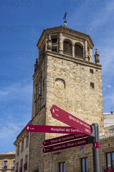 Clock tower, historic city of Ubeda, Unesco heritage, Andalusia, Span